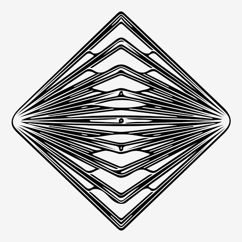 Geometric Vintage Triangle Pattern