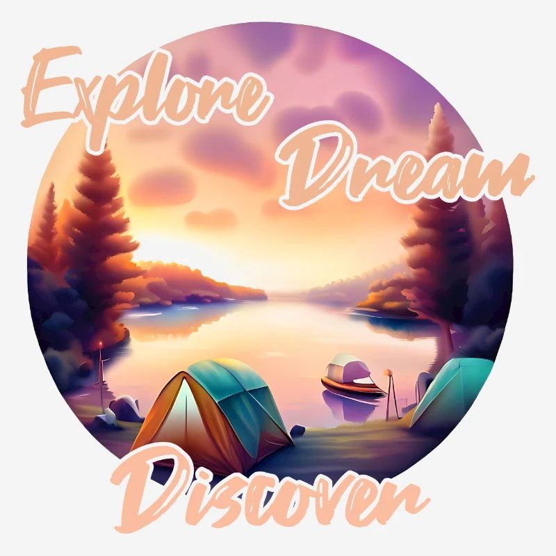 Camping Abenteuer Explore Dream Discover
