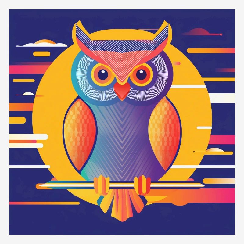 Abstraktes Design Eule