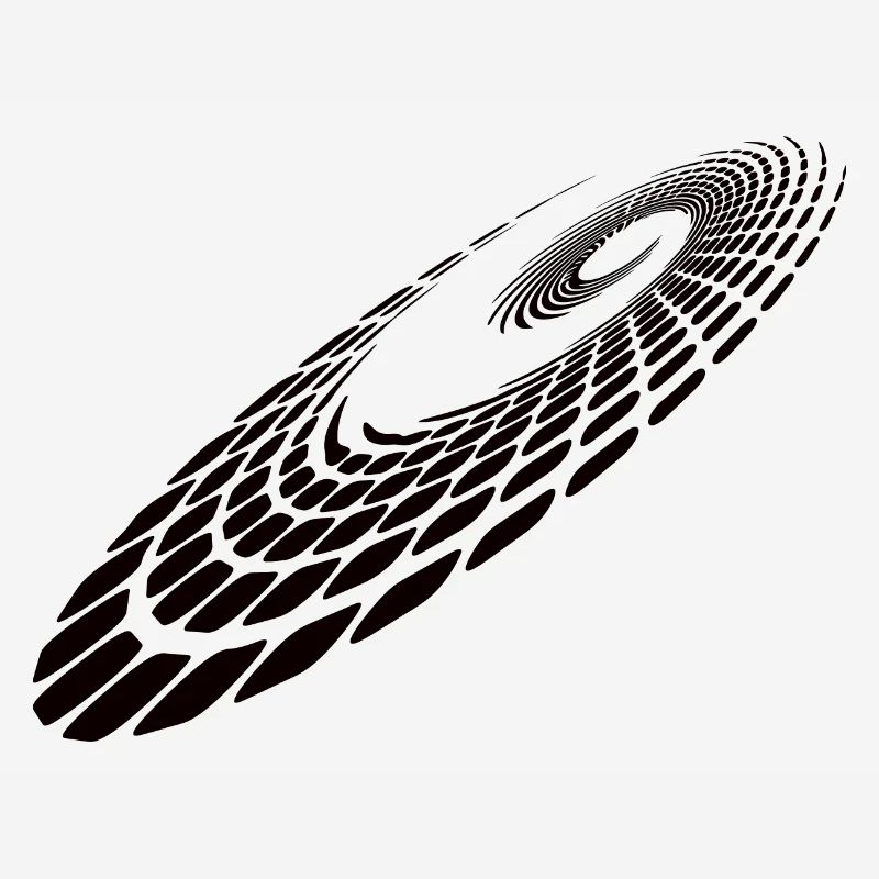 Geometric Circle Spiral Lines Points