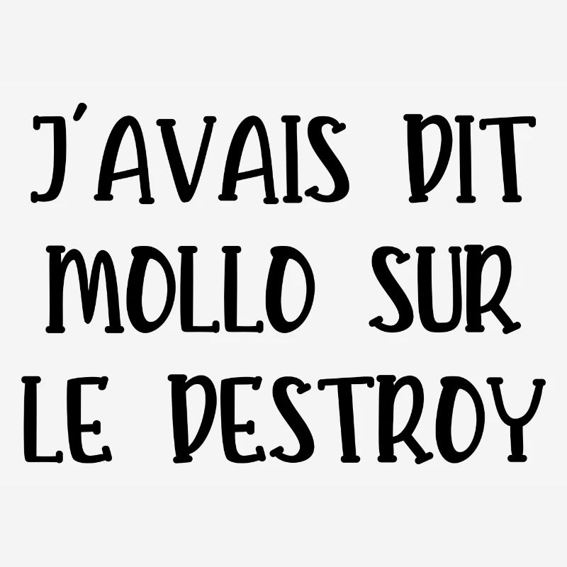 j'avais dit mollo sur le destroy