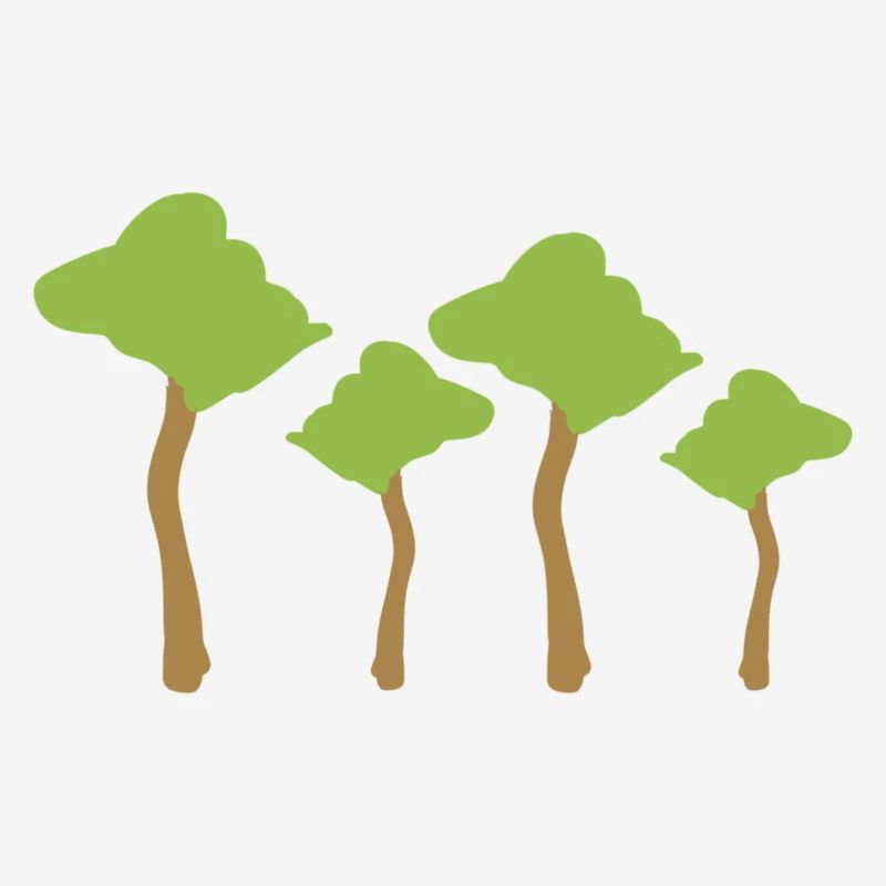 four trees tree forest