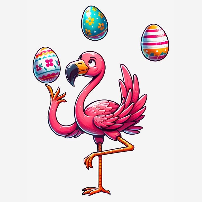 Easter Egg Easter Egg Flamingo Easter Juggler Jonglie