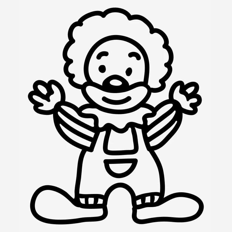 Petit clown - ligne