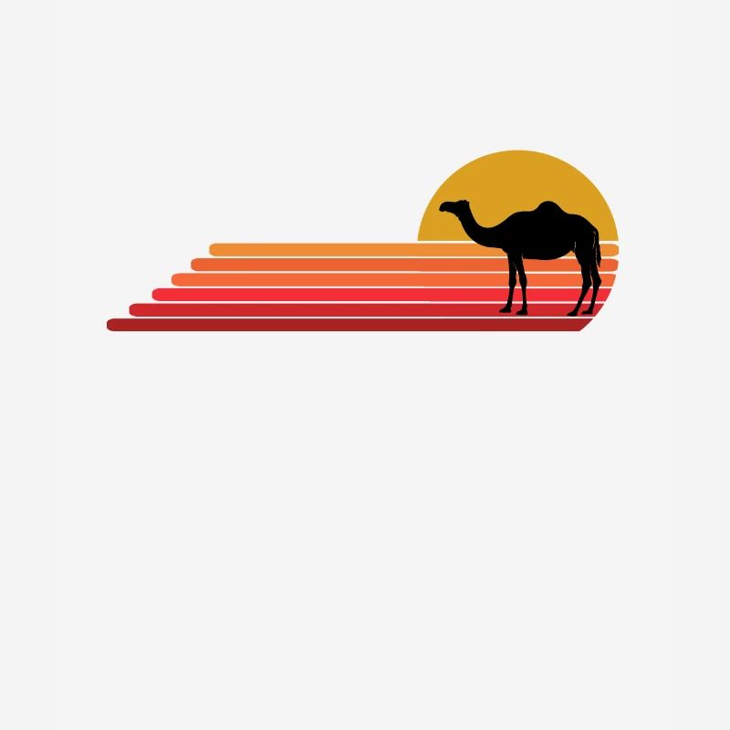 Camel Dromedary Retro Vintage Style Gift Idea