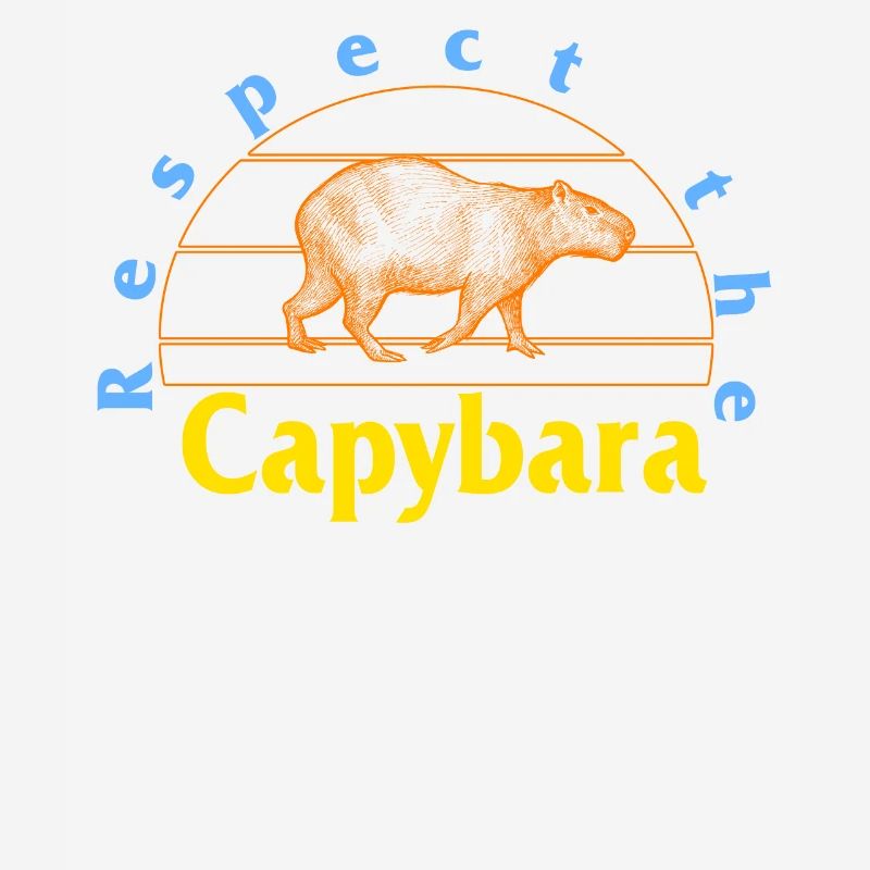 Capybara-Hemd, respektieren Sie das Capybara Cute Retro