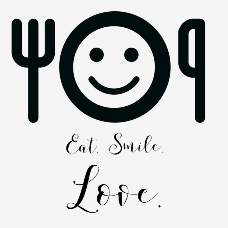 Manger. Sourire. Amour.