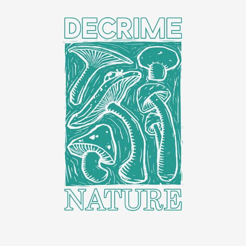 Decrime Nature Imprimé Champignon Élégant