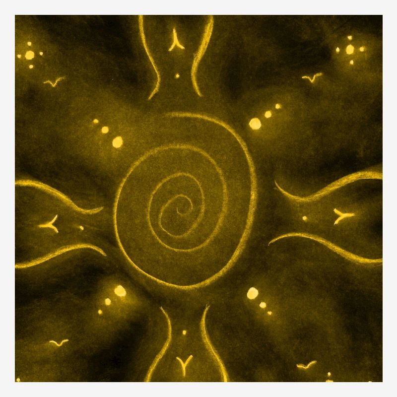 MANDALA JAUNE ENSOLEILLÉ