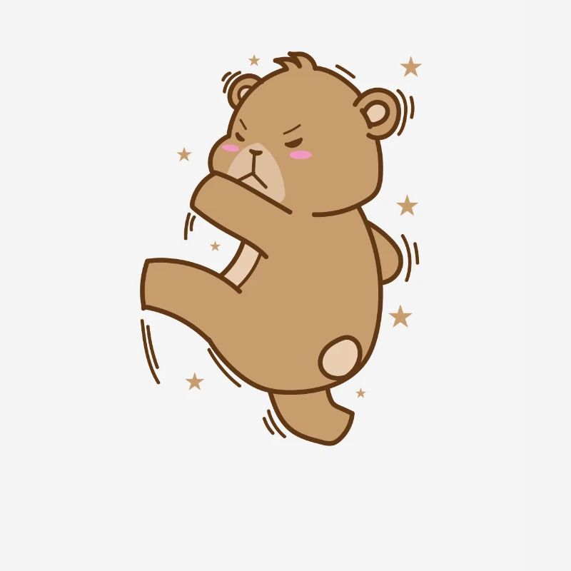 Bear throws a ball forest animal