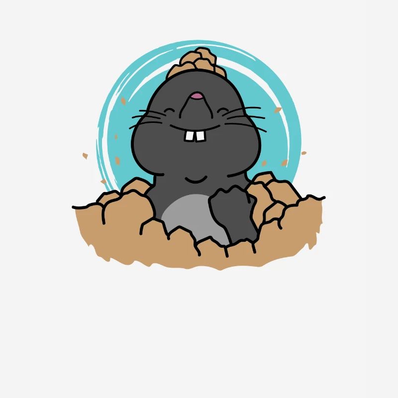 Mole rejoices animal mound