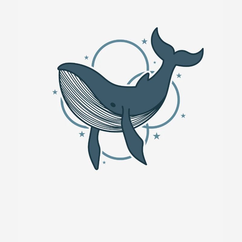 mignon baleine bleue eau de l’océan