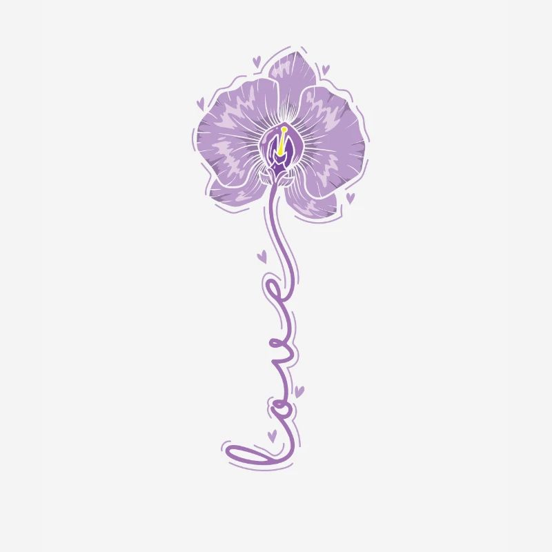 Fleur d’orchidée d’amour