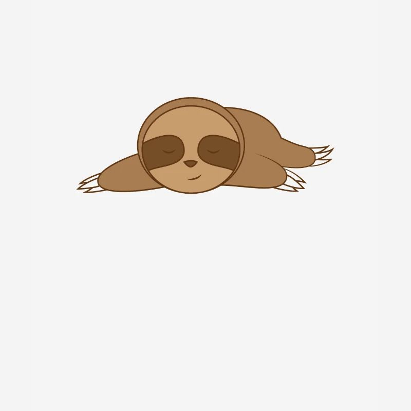 Faultier schläft am Boden