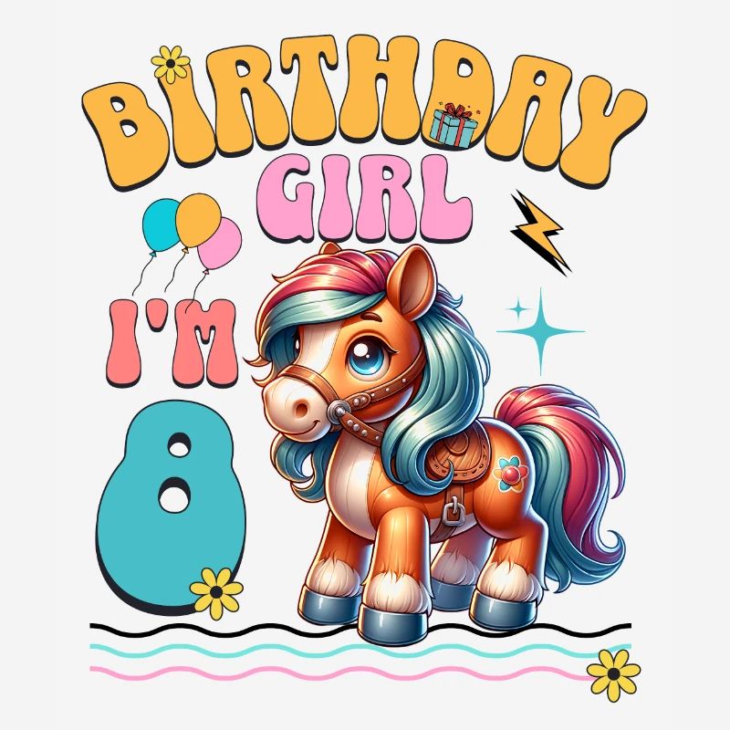 Pony 8. Geburtstag Mädchen Pferd Reiten