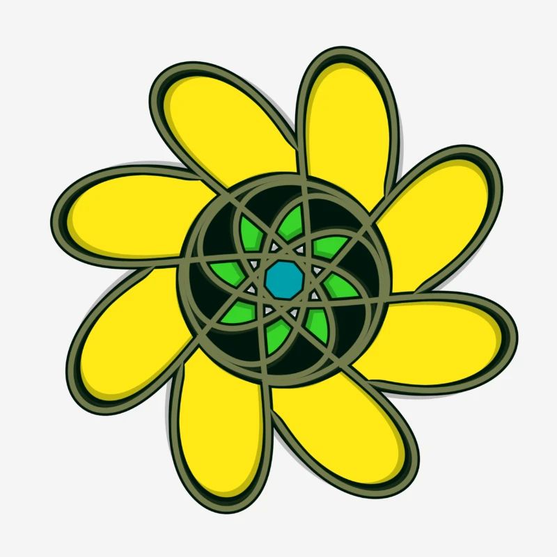 Abstract with different patterns