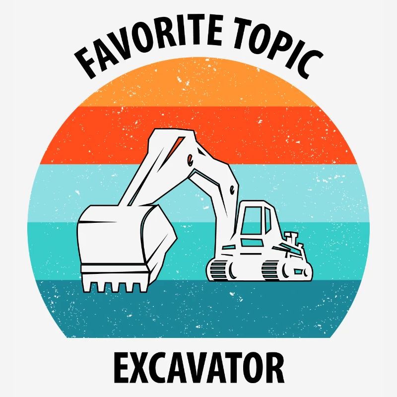 Bagger Baggerfahrer Baggerwagen