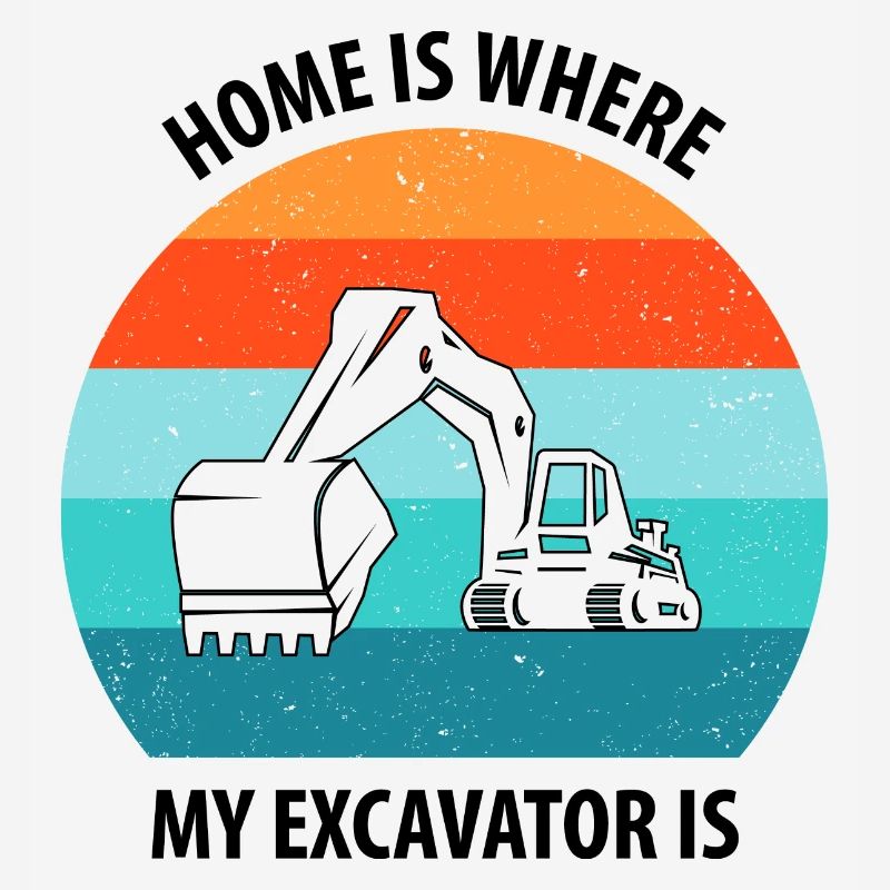 Bagger Baggerfahrer Baggerwagen