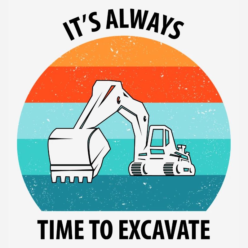 Bagger Baggerfahrer Baggerwagen