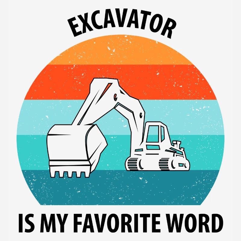 Bagger Baggerfahrer Baggerwagen