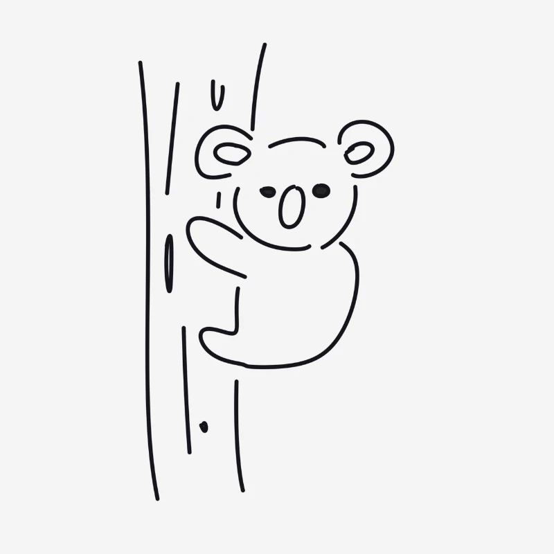 Koala symbol Tier Baum klettern
