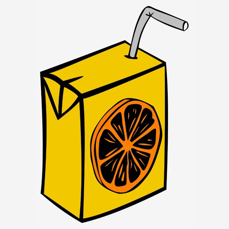 saft box karton einweg stroh orange getraenke