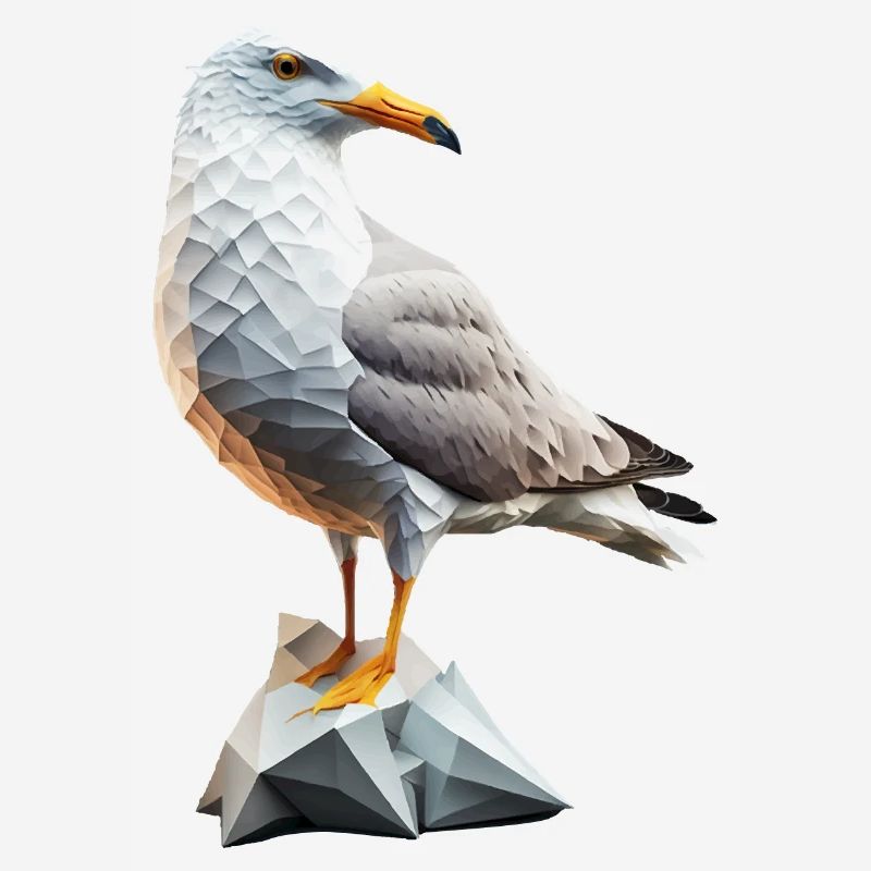 Möwe Seemöwe Polygon