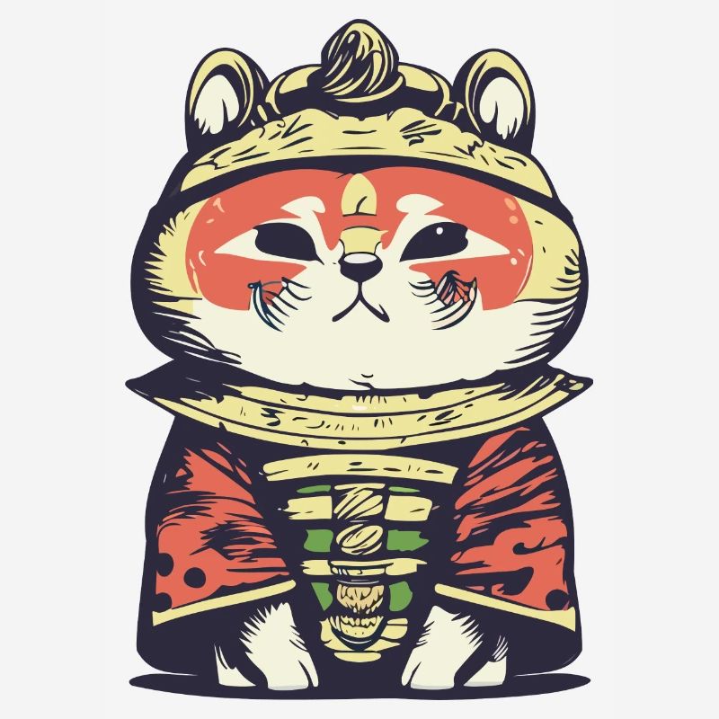 Panda roux samouraï