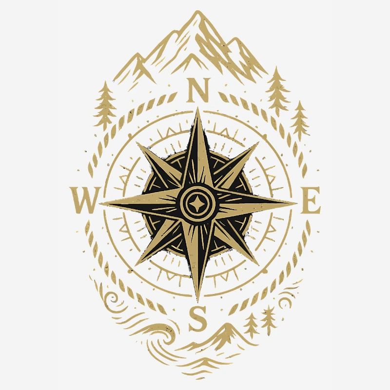 Compass Retro Compass Hipster Gift