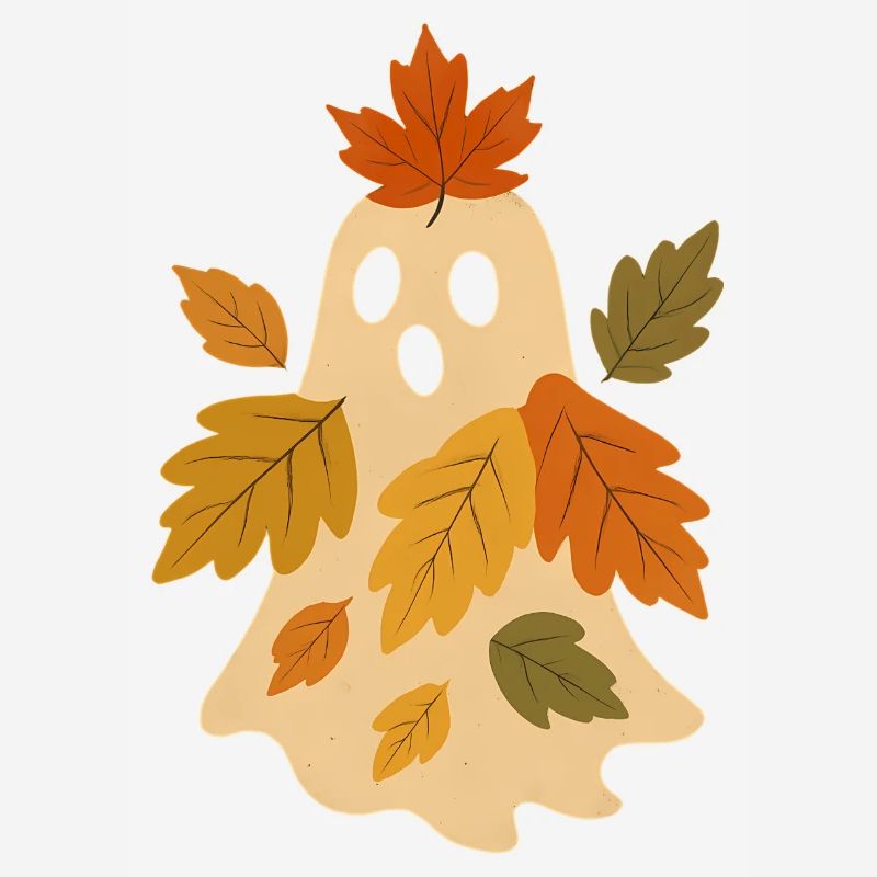 Herbstgeist mit Blättern