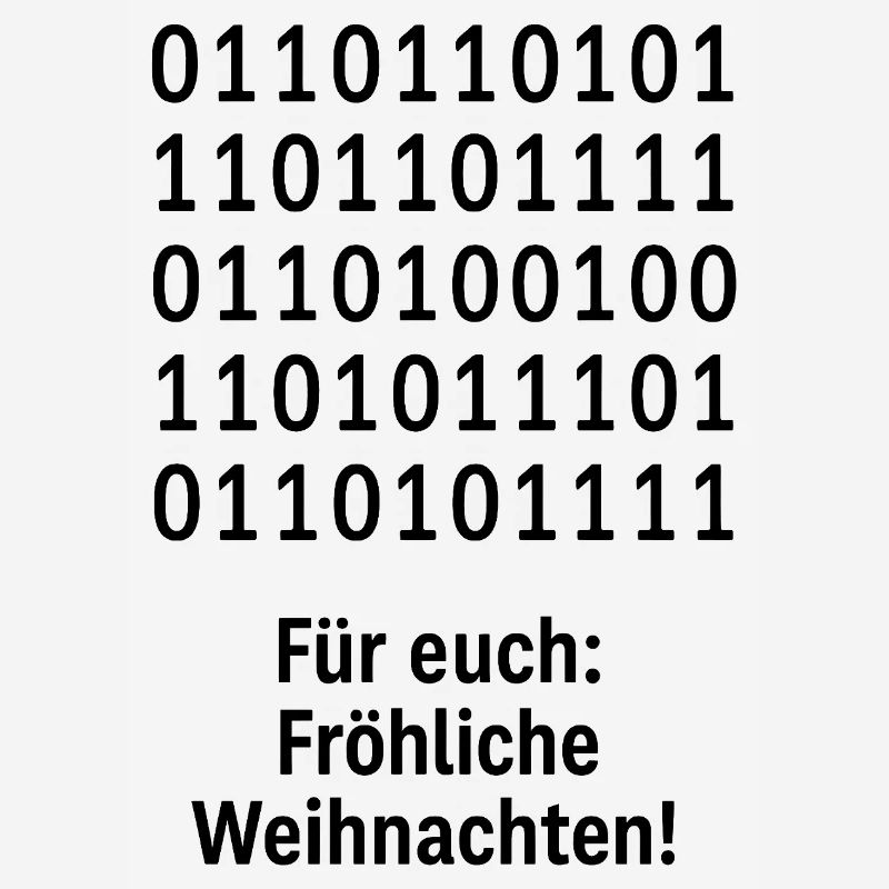 Weihnachtscode Binärmuster
