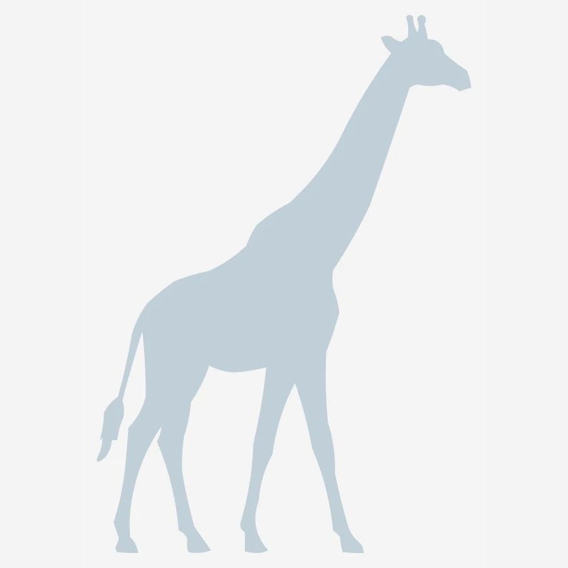 Silhouette pastel de girafe