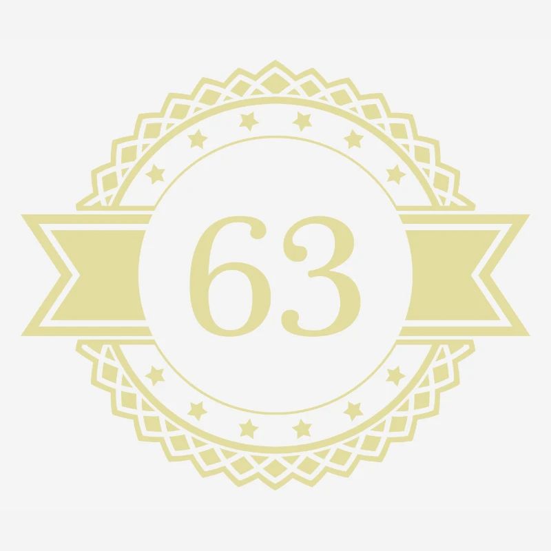 63 Number Emblem