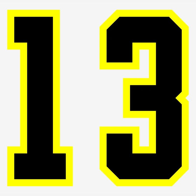Maillot à 13 numéros