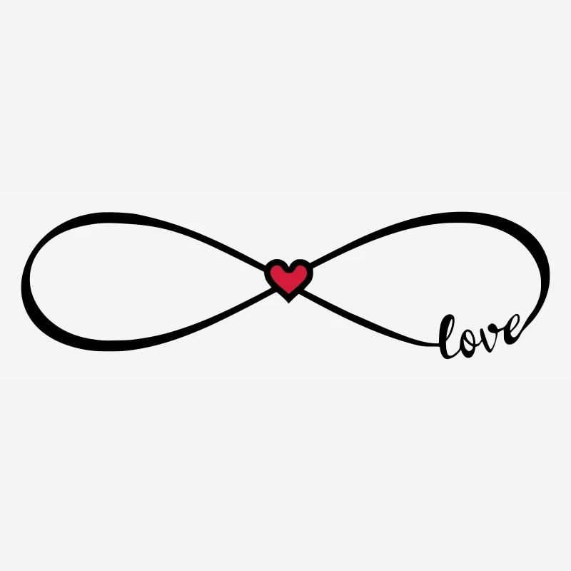 Infinity Love Font Infinity 8 Red Heart