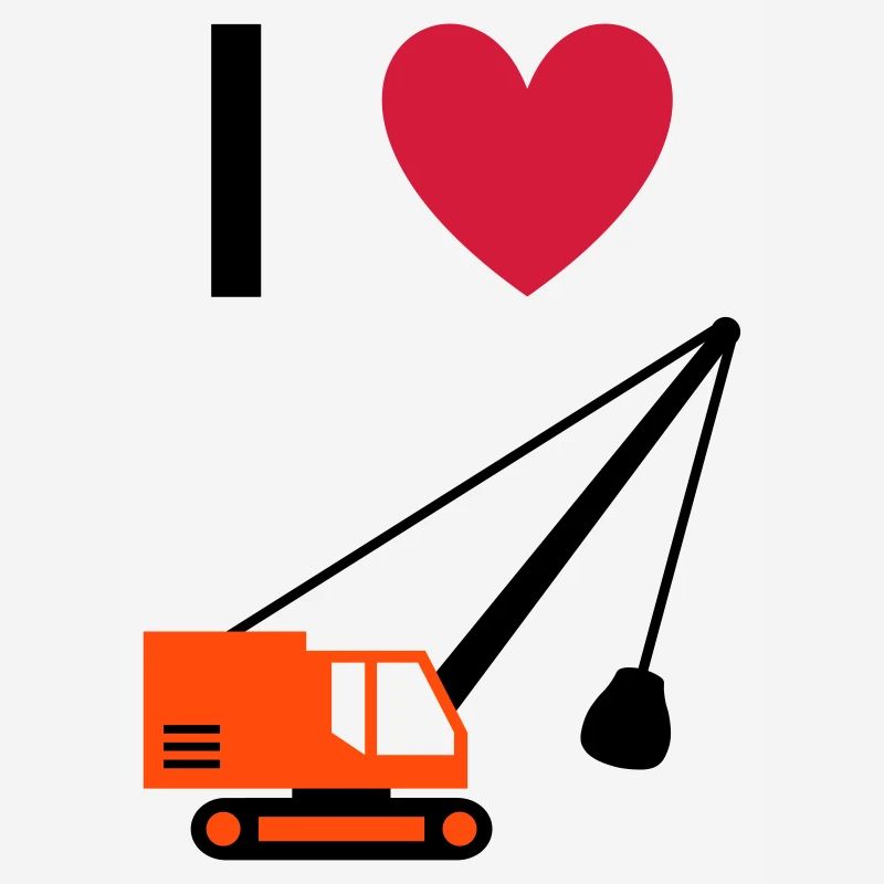 ★ Design colors can be changed ★ I love dragline excavators