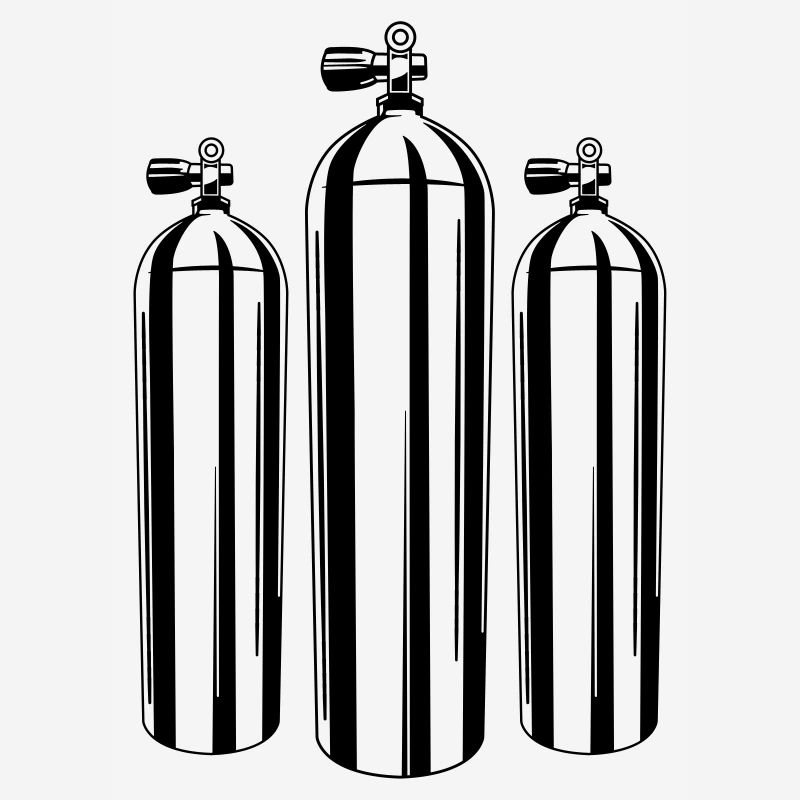 symbole de bouteille de plongée