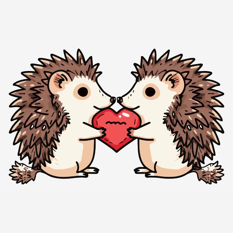 Igel Paar Valentinstag