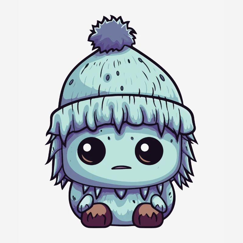 Winter Eskimo Comic Cute
