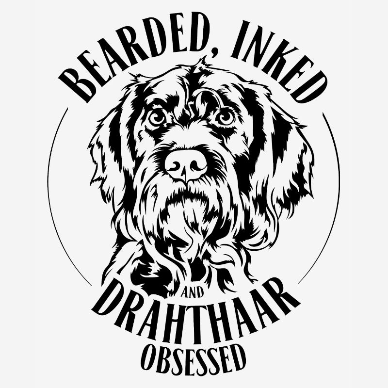 Bearded Inked Drahthaar Obsessed Deutsch Drahthaar