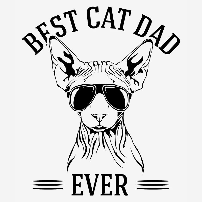 Meilleur Papa De Chat Jamais Sphynx Chat Chats Wilsigns