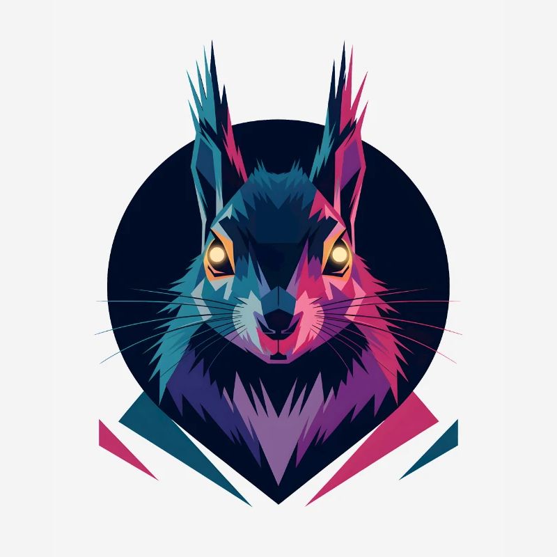 Écureuil low-poly