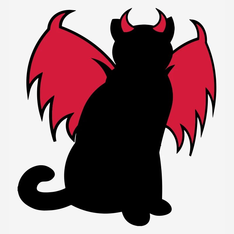 Devil Cat / Teufelskatze / chat diable / idée cadeau