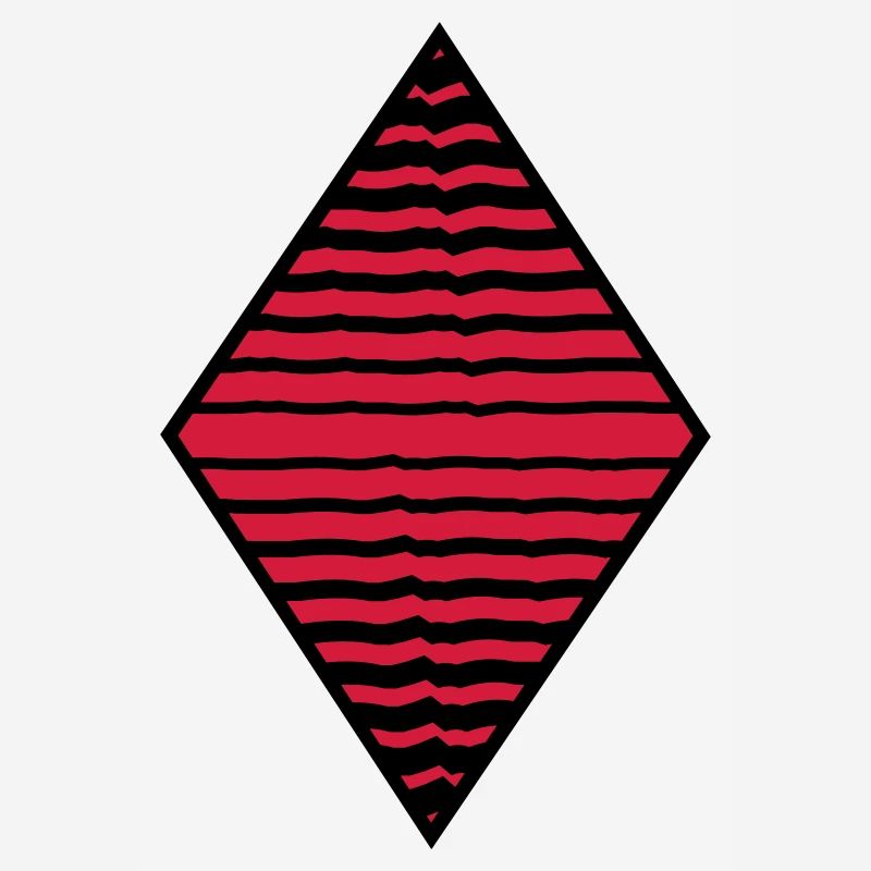 Rhombus form strokes pattern many lines