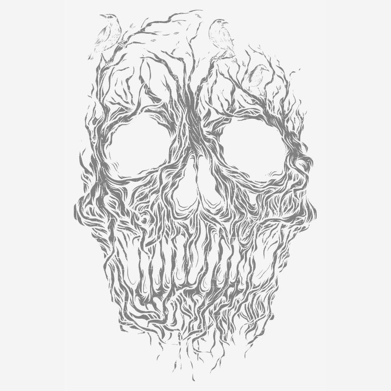 Skull from tree roots Skull