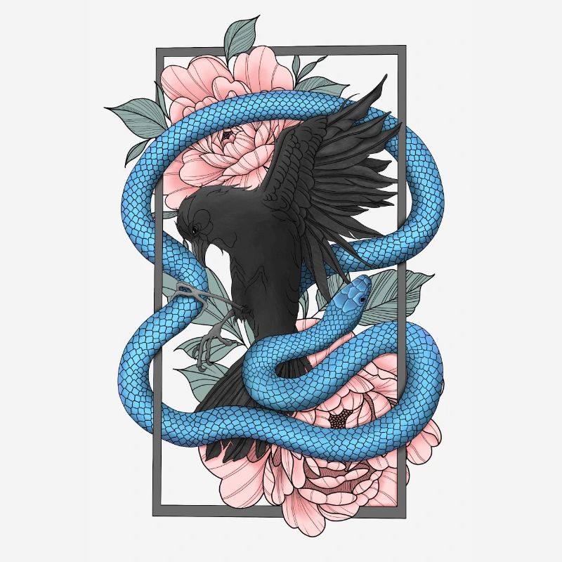 Corbeau + Serpent