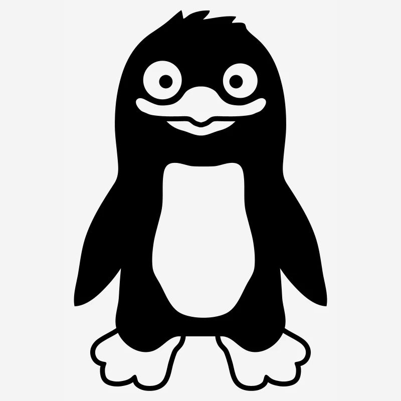 Funny funny penguin grins