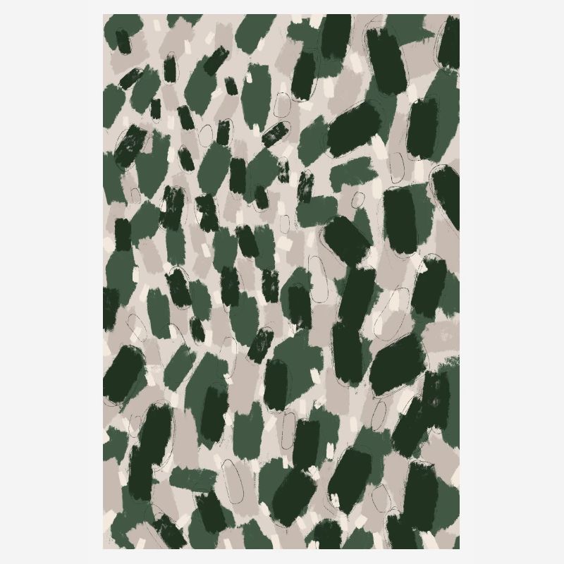 Thick Green Strokes Pattern