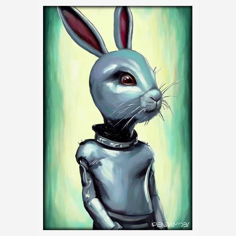 Easter Easter Cyber Future Sci-Fi Animal