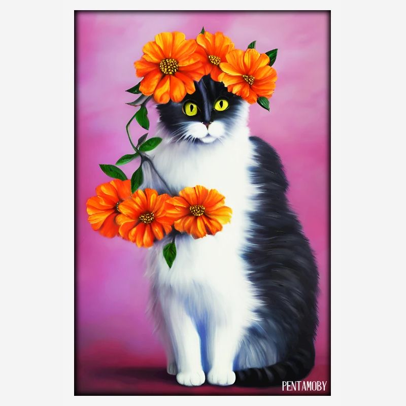 Chat Fleur Nature Fleur Jardin Chat Amour Chat Chat